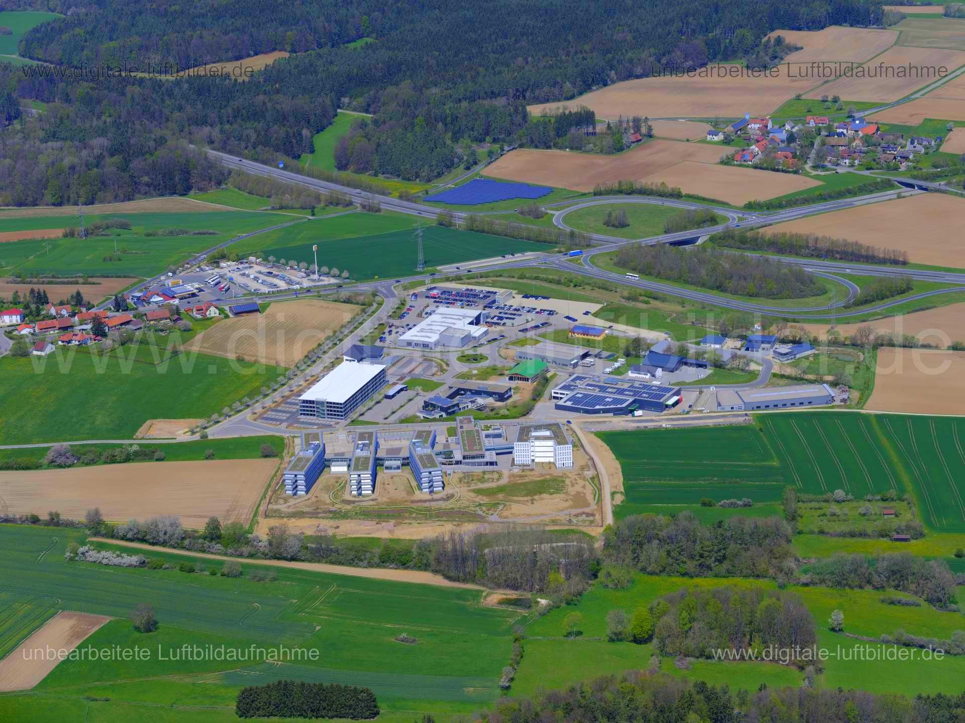 Luftbild Gewerbegebiet Ursensollen, Ursensollen