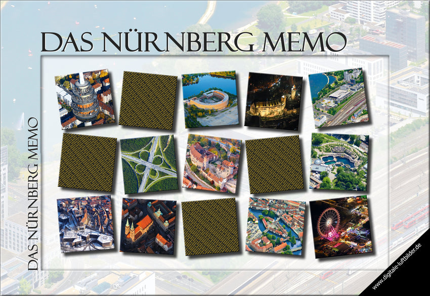 Nürnberg Memo – Gedächtnisspiel mit Luftbildmotiven