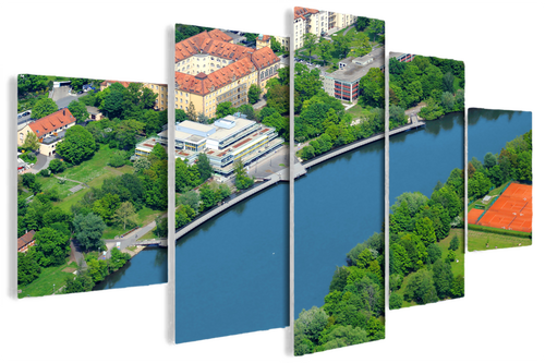 Luftbild als Wandbild – Geschenkidee aus Nürnberg