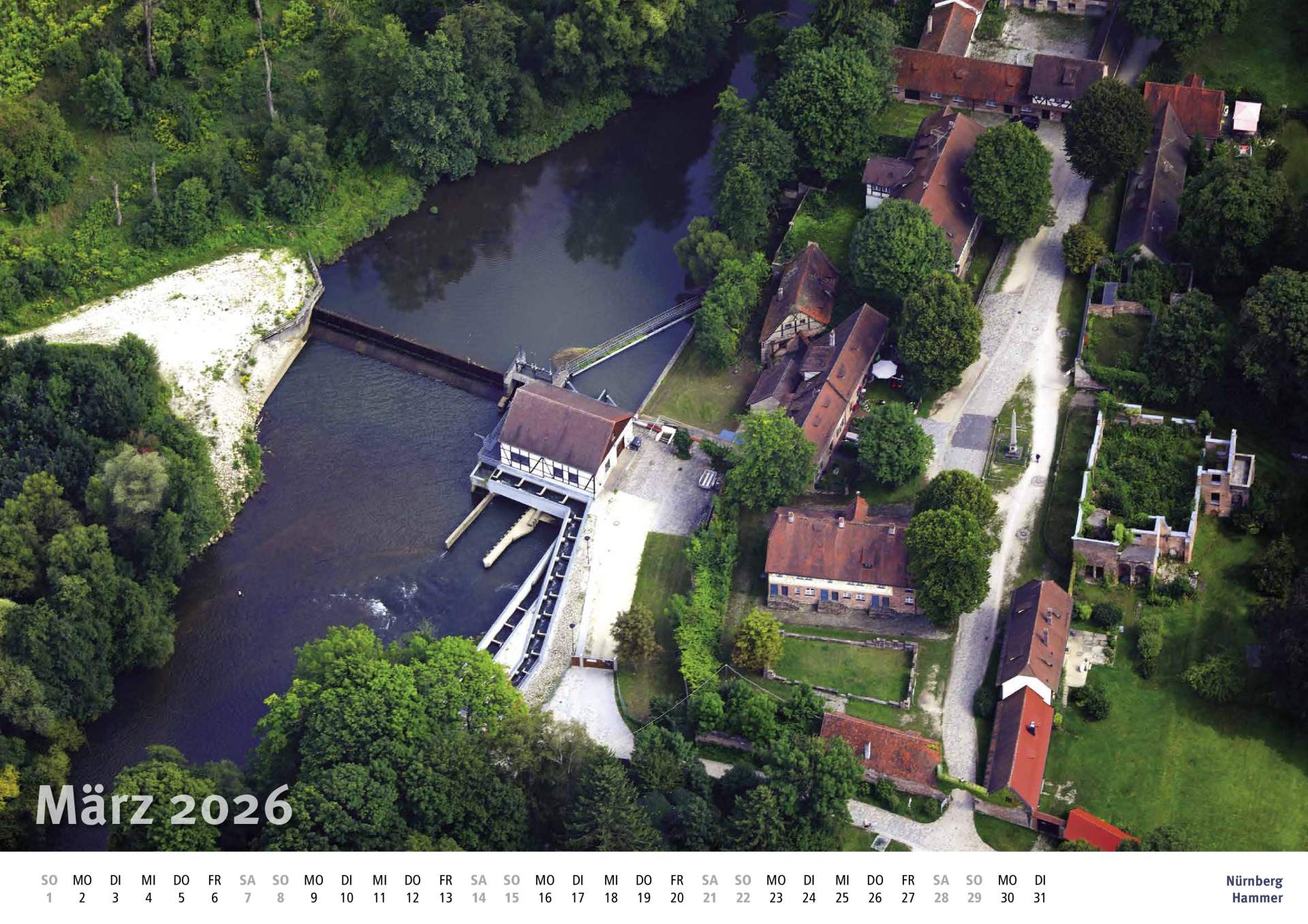 Der Luftbild-Kalender 2026 (DIN A2)