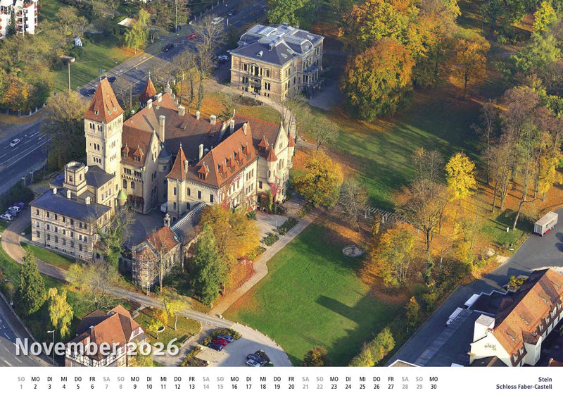 Premium Wandkalender DIN A2 mit Luftbildern von Nürnberg und Umgebung