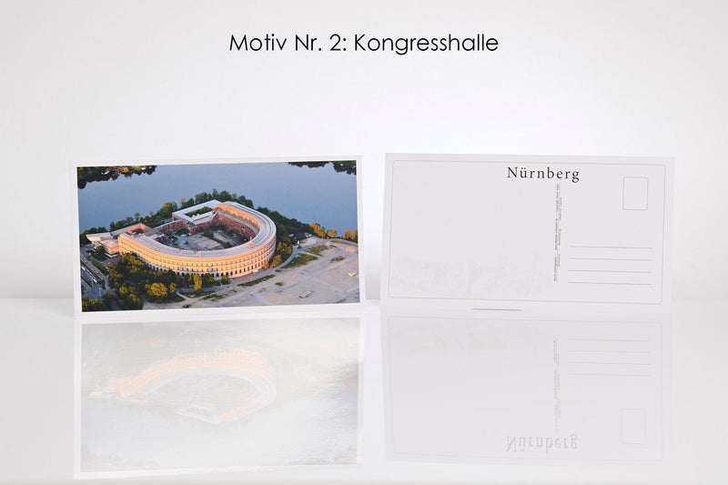 26 Nürnberg Luftbild-Postkarten im Panoramaformat mit Hochglanzveredelung, Luftaufnahmen von Oliver Acker