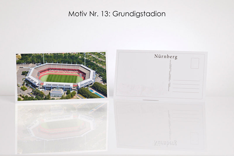 26 Nürnberg Luftbild-Postkarten im Panoramaformat mit Hochglanzveredelung, Luftaufnahmen von Oliver Acker