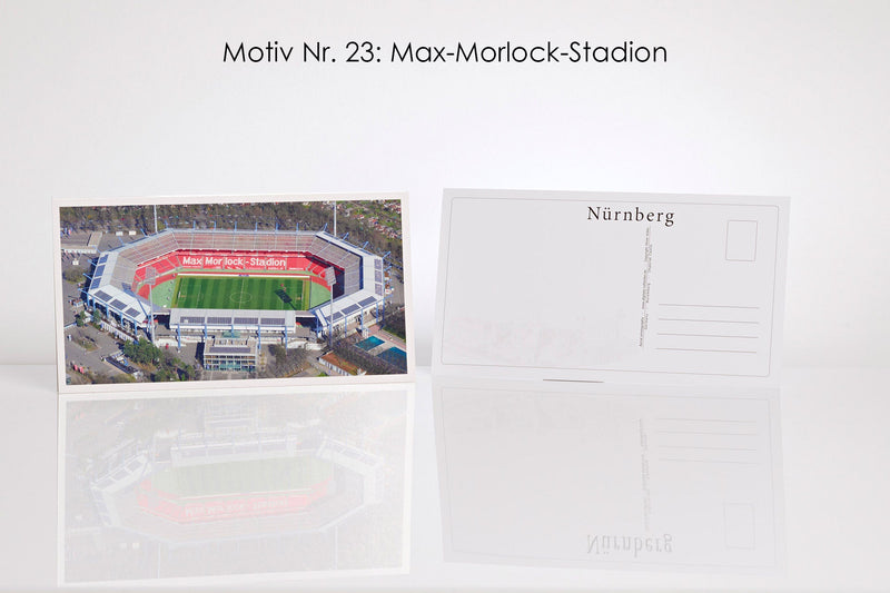 26 Nürnberg Luftbild-Postkarten im Panoramaformat mit Hochglanzveredelung, Luftaufnahmen von Oliver Acker