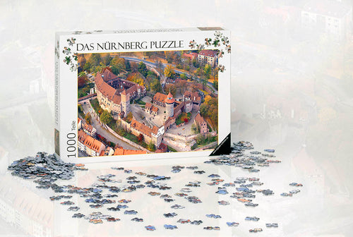 Nürnberg-Puzzle mit Luftbild der Kaiserburg