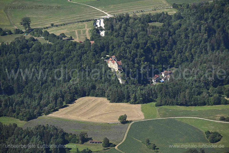 Luftaufnahme Burg Rabenstein in Ahorntal | Oberfranken, Bayern