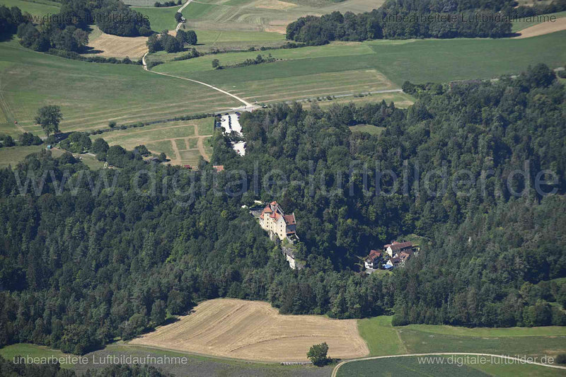 Luftaufnahme Burg Rabenstein in Ahorntal | Oberfranken, Bayern