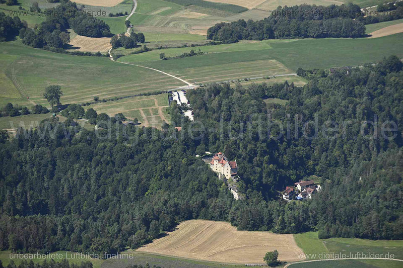 Luftaufnahme Burg Rabenstein in Ahorntal | Oberfranken, Bayern