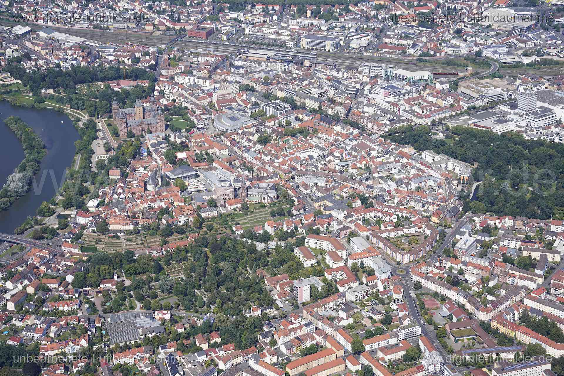 Luftaufnahme Aschaffenburg in Aschaffenburg | Unterfranken, Bayern