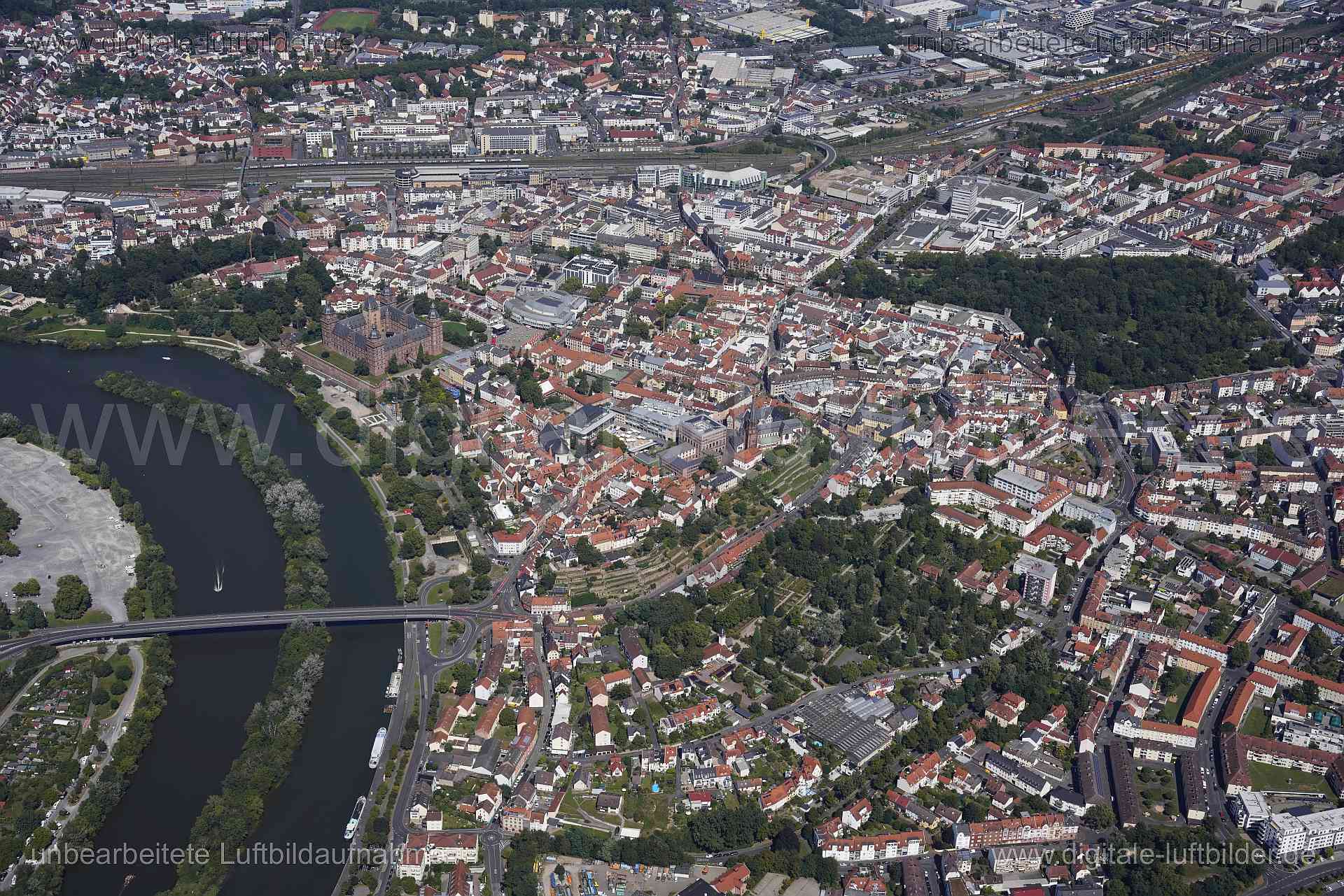 Luftaufnahme Aschaffenburg in Aschaffenburg | Unterfranken, Bayern