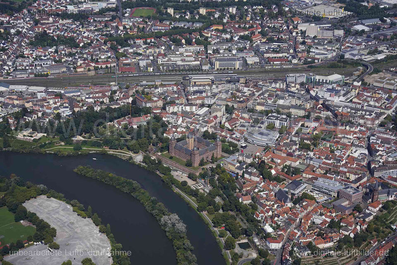 Luftaufnahme Aschaffenburg in Aschaffenburg | Unterfranken, Bayern