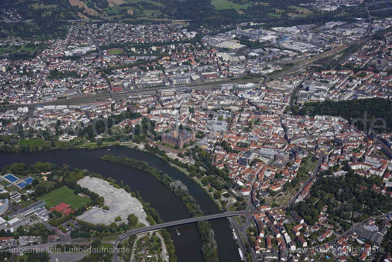 Luftaufnahme Aschaffenburg in Aschaffenburg | Unterfranken, Bayern