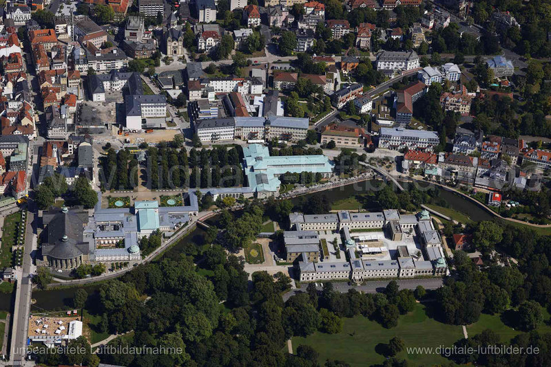 Luftaufnahme Max-Littmann-Saal in Bad Kissingen | Unterfranken, Bayern