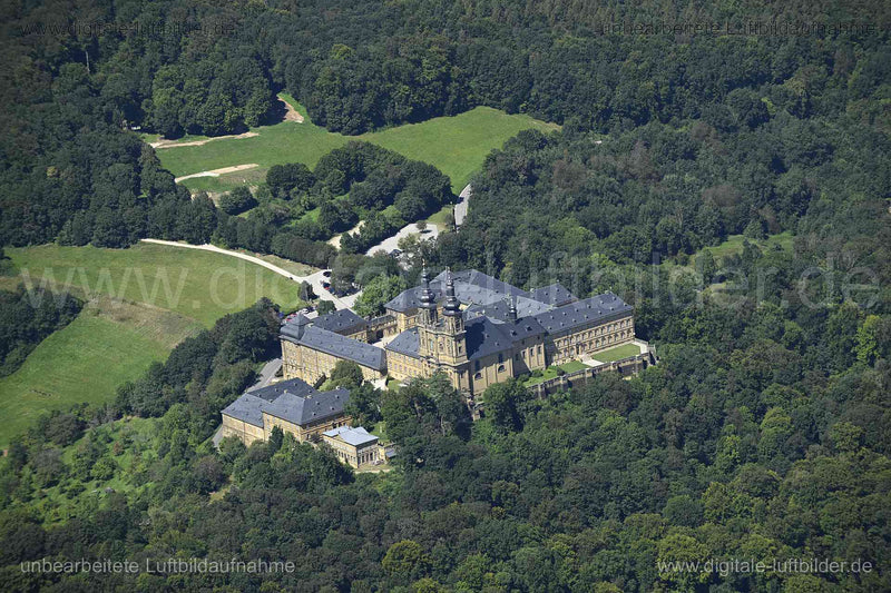 Luftaufnahme Kloster Banz in Bad Staffelstein | Oberfranken, Bayern