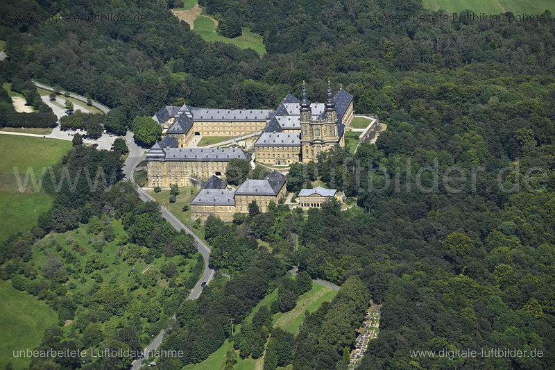 Luftaufnahme Kloster Banz in Bad Staffelstein | Oberfranken, Bayern