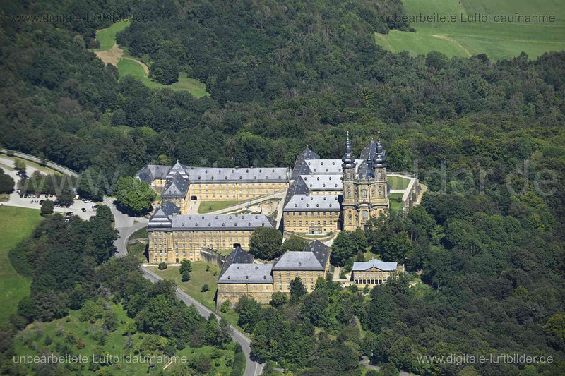 Luftaufnahme Kloster Banz in Bad Staffelstein | Oberfranken, Bayern