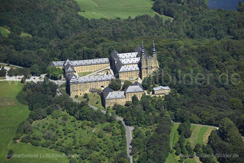 Luftaufnahme Kloster Banz in Bad Staffelstein | Oberfranken, Bayern