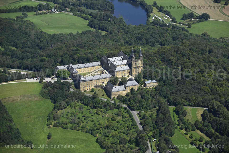 Luftaufnahme Kloster Banz in Bad Staffelstein | Oberfranken, Bayern
