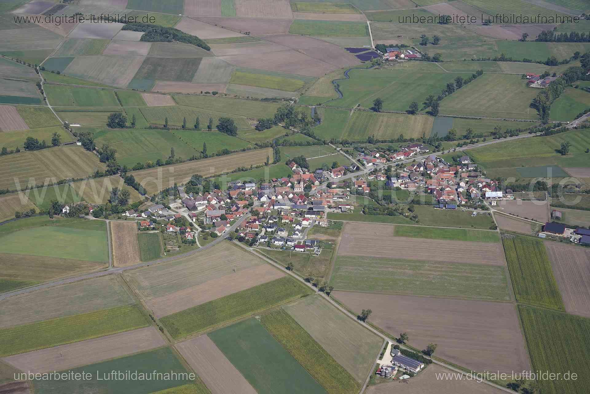 Luftaufnahme Oberndorf in Bad Windsheim | Mittelfranken, Bayern