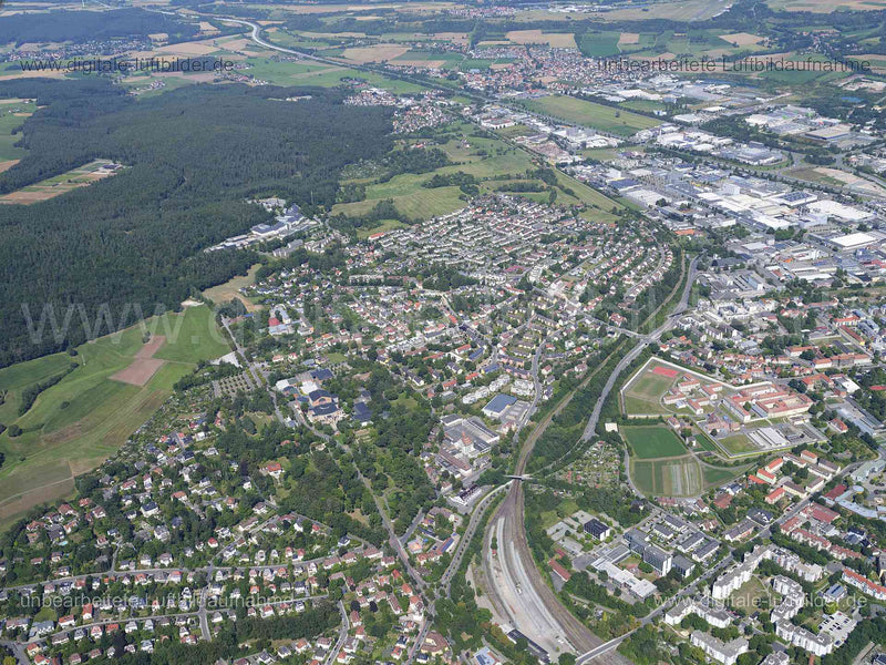 Luftaufnahme Bayreuth in Bayreuth | Oberfranken, Bayern