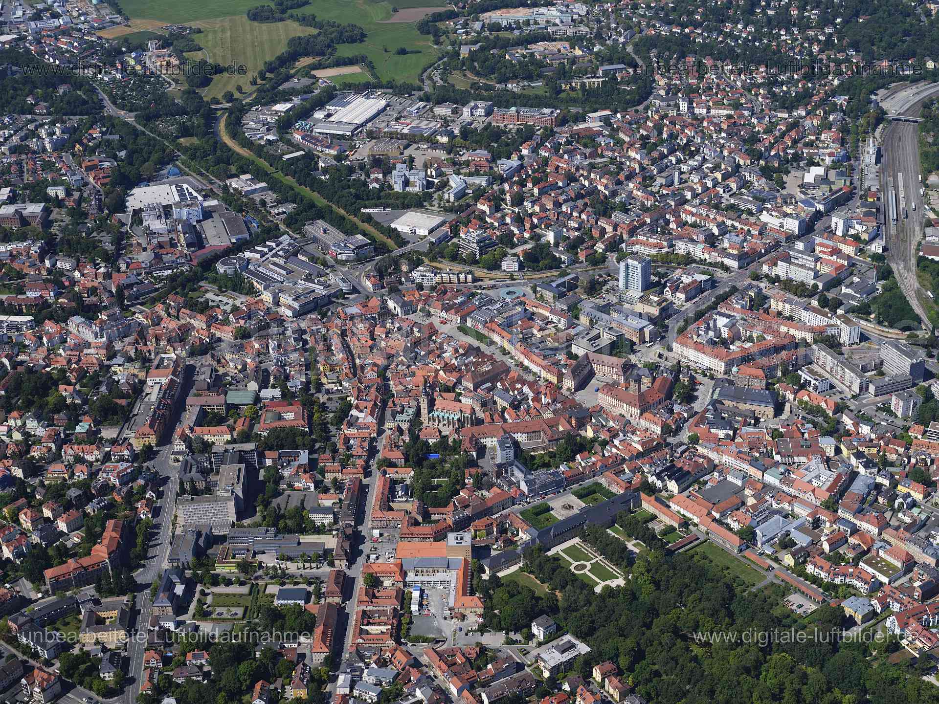 Luftaufnahme Bayreuth in Bayreuth | Oberfranken, Bayern