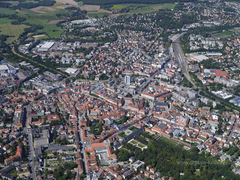 Luftbild Bayreuth – Festspielstadt in Oberfranken