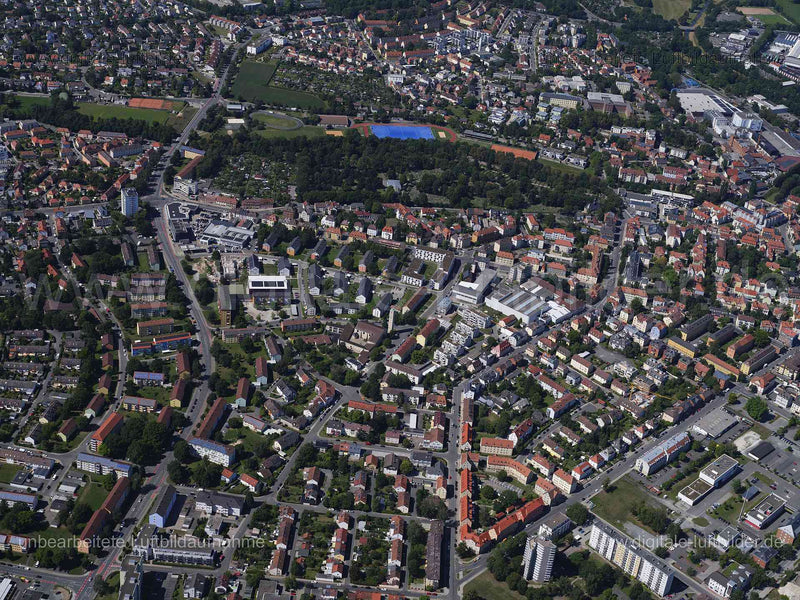Luftaufnahme Bayreuth in Bayreuth | Oberfranken, Bayern