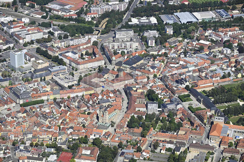Luftaufnahme Bayreuth - Altstadt in Bayreuth | Oberfranken, Bayern