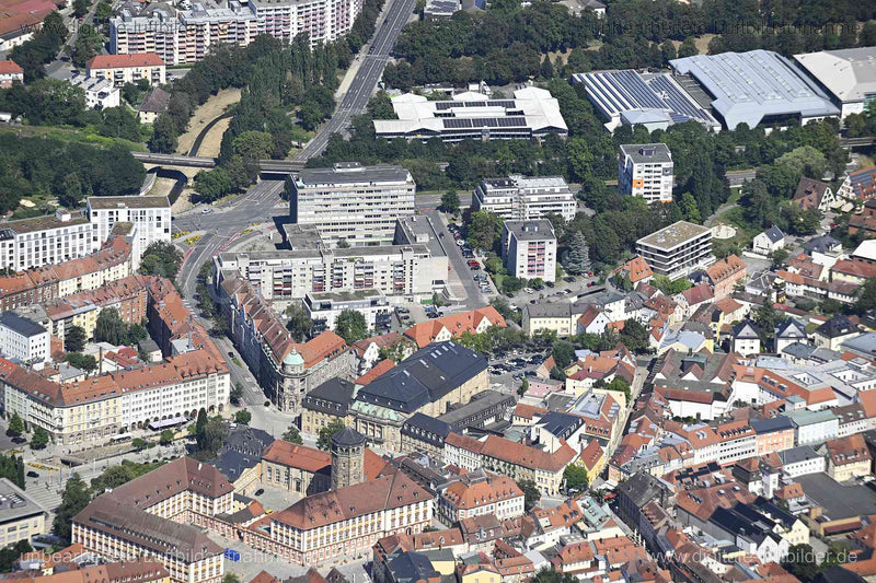 Luftaufnahme Bayreuth - Altstadt in Bayreuth | Oberfranken, Bayern