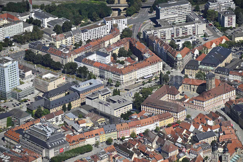 Luftaufnahme Bayreuth - Altstadt in Bayreuth | Oberfranken, Bayern