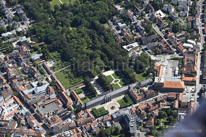 Luftaufnahme Bayreuth - Hofgarten in Bayreuth | Oberfranken, Bayern