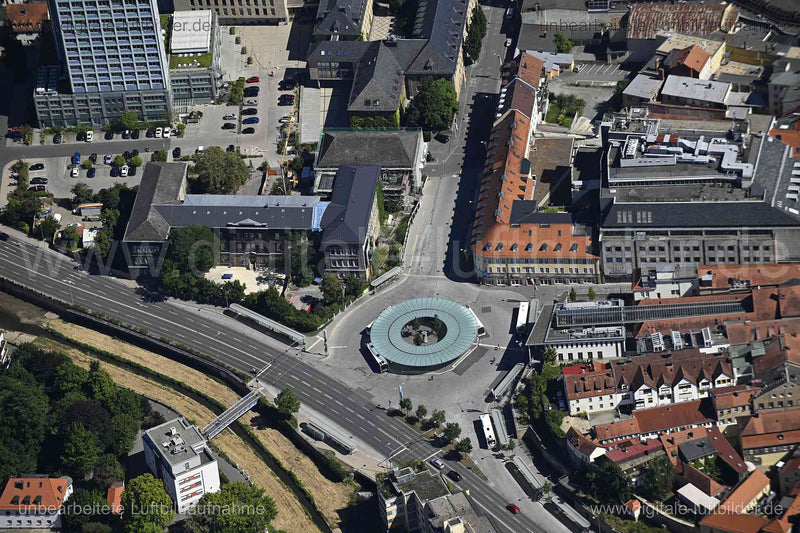 Luftaufnahme Bayreuth - Hohenzollernplatz in Bayreuth | Oberfranken, Bayern