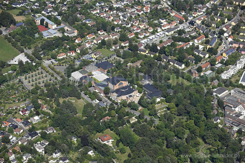 Luftaufnahme Festspielhaus Bayreuth in Bayreuth | Oberfranken, Bayern