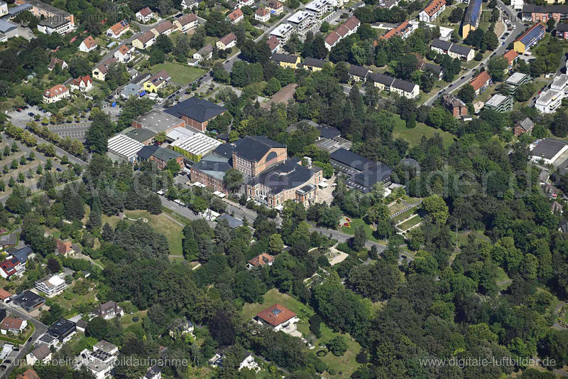 Luftaufnahme Festspielhaus Bayreuth in Bayreuth | Oberfranken, Bayern