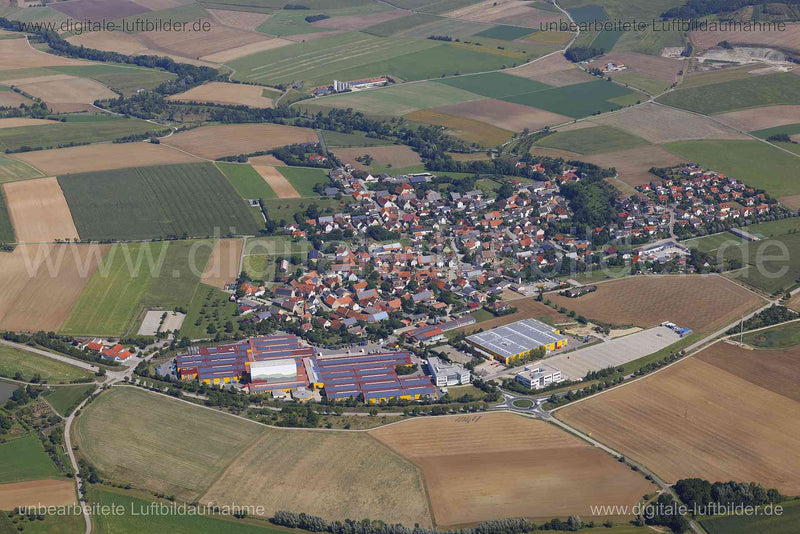 Luftaufnahme Egersheim in Burgbernheim | Mittelfranken, Bayern