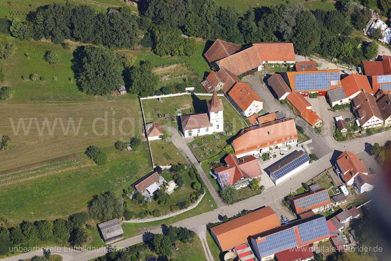 Luftaufnahme Pfaffenhofen in Burgbernheim | Mittelfranken, Bayern