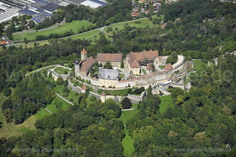 Luftbild Coburg mit Veste Coburg – Oberfranken