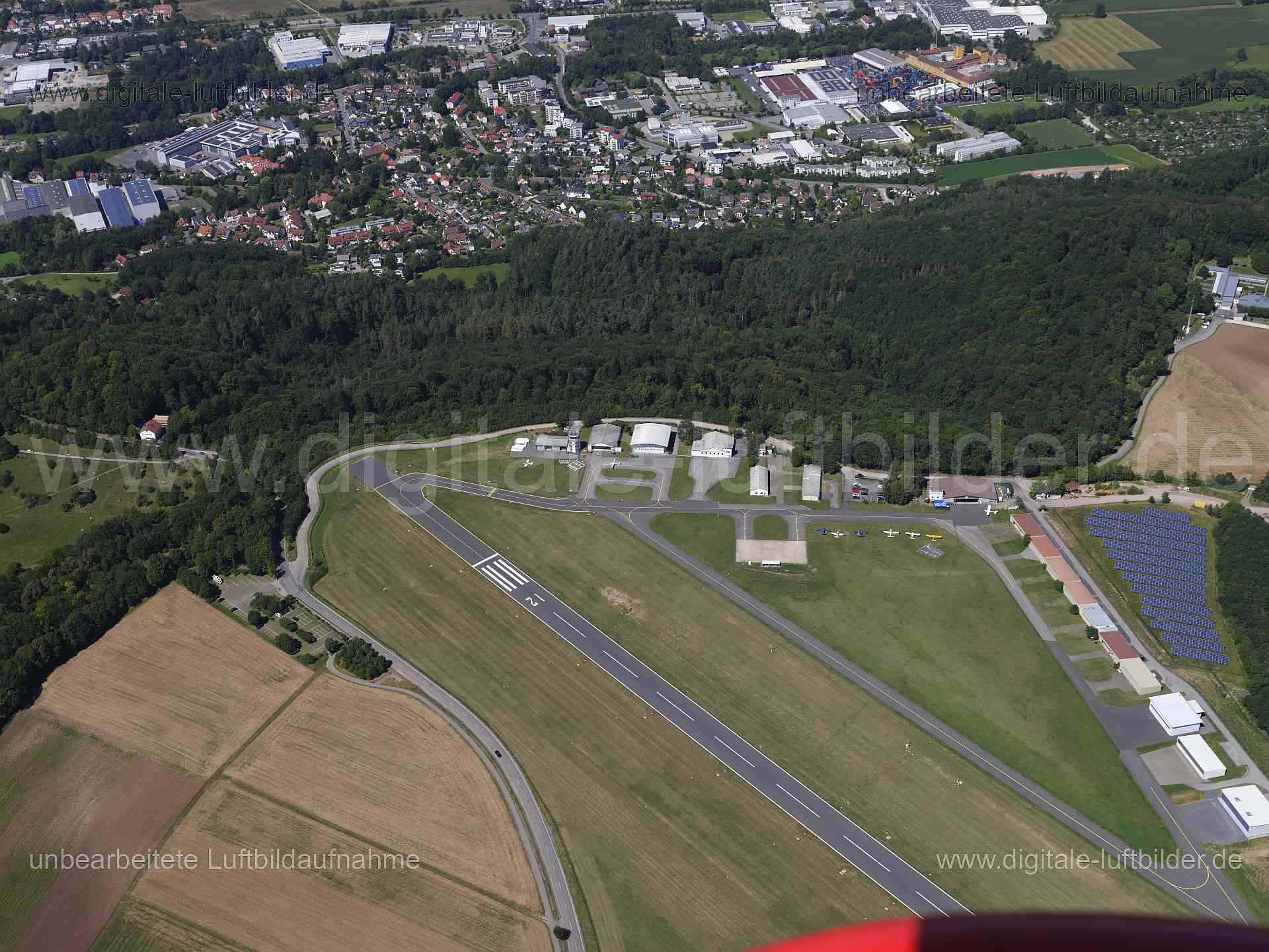 Luftaufnahme Flugplatz Coburg in Coburg | Oberfranken, Bayern