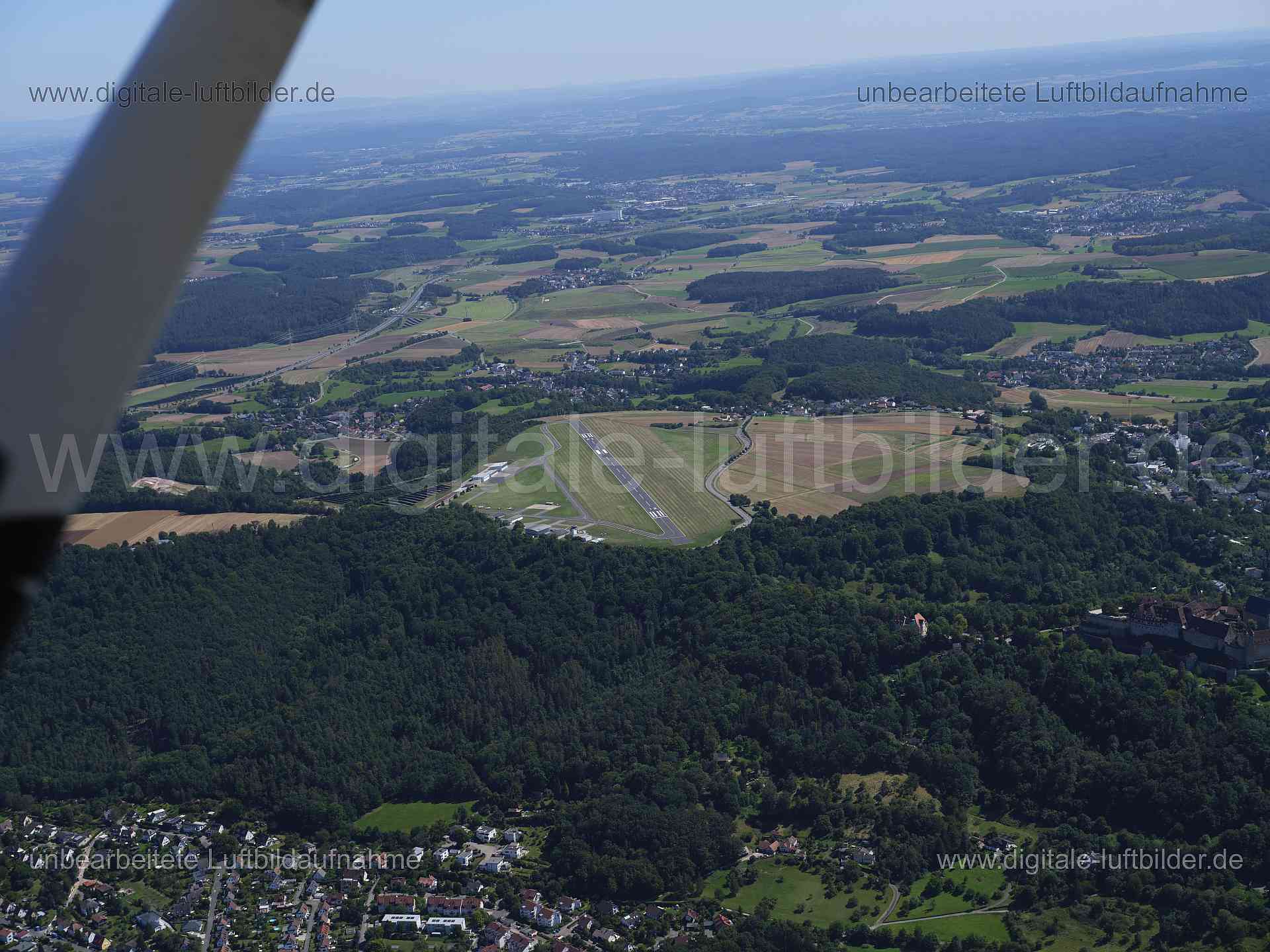 Luftaufnahme Flugplatz Coburg in Coburg | Oberfranken, Bayern