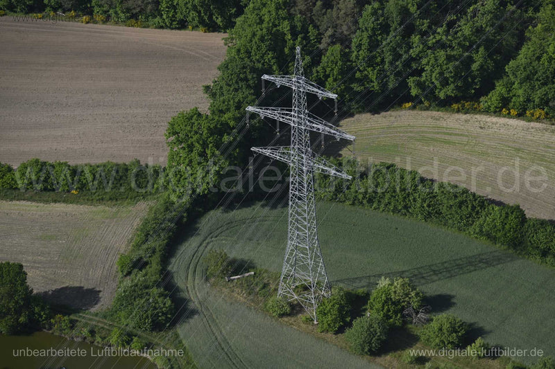 Luftaufnahme Strommast bei Dechsendorf in Dechsendorf | Mittelfranken, Bayern