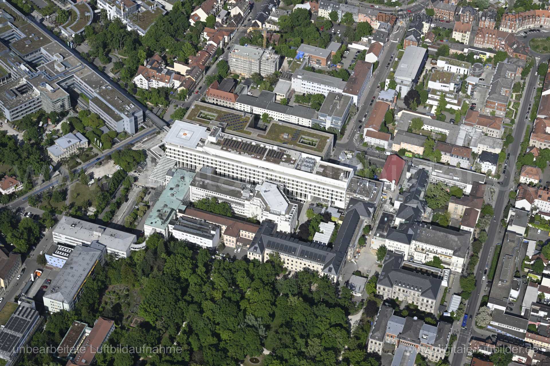 Luftaufnahme Chirugisches Zentrum Erlangen in Erlangen | Mittelfranken, Bayern