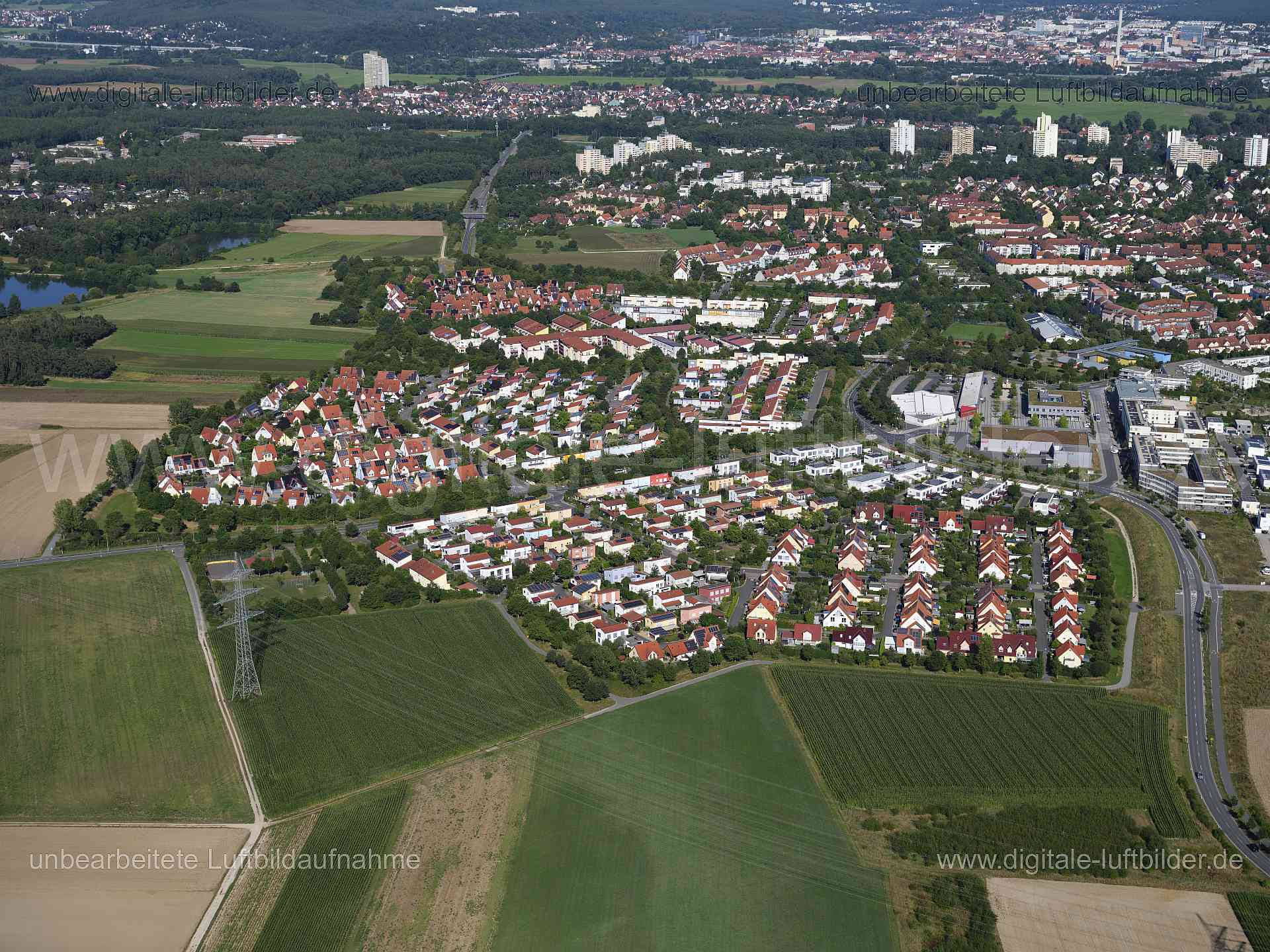 Luftaufnahme Erlangen-Büchenbach in Erlangen | Mittelfranken, Bayern