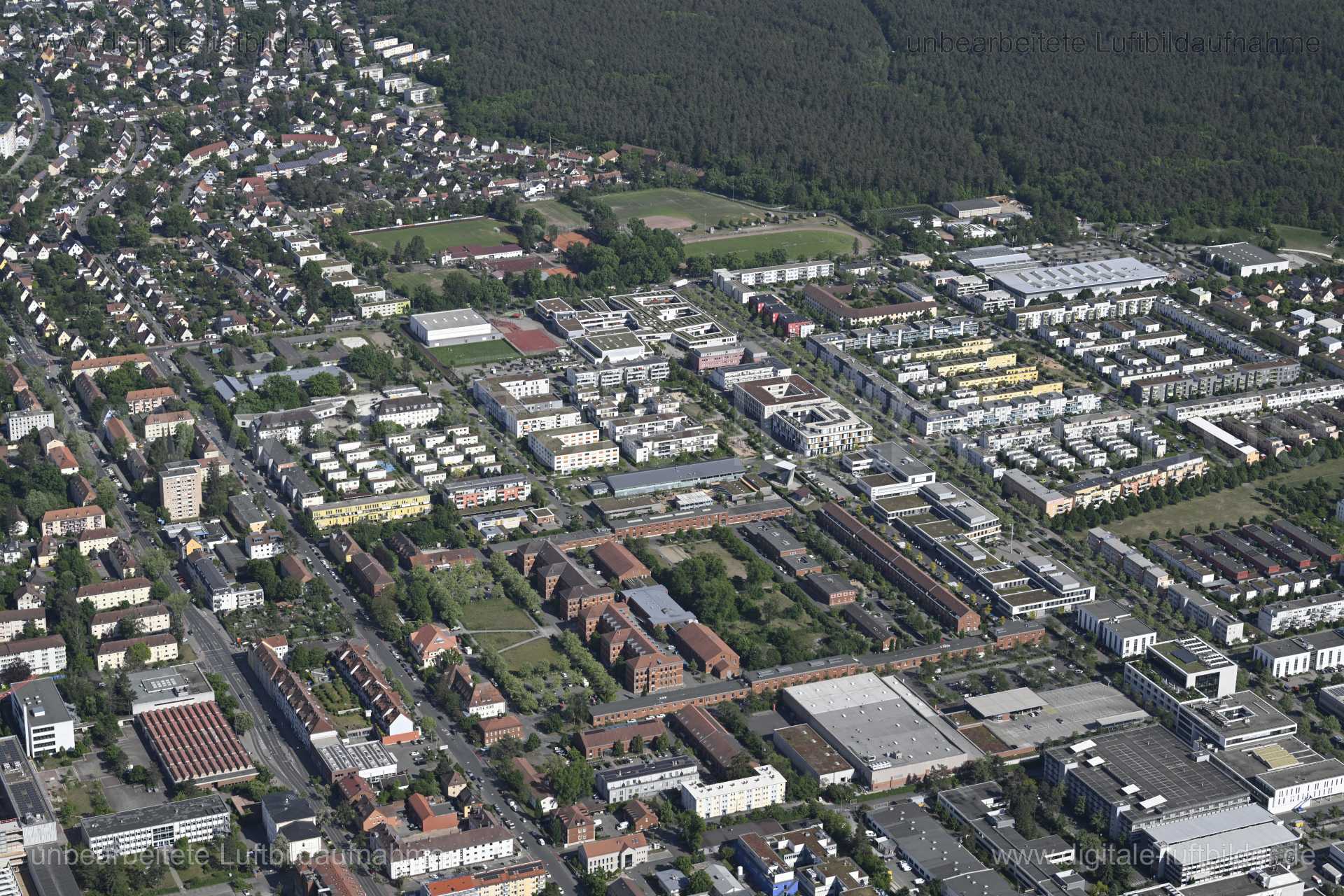 Luftaufnahme Erlangen in Erlangen | Mittelfranken, Bayern