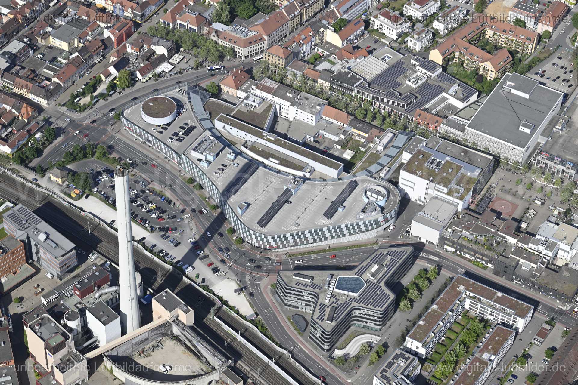 Luftaufnahme Erlanger Arcaden in Erlangen | Mittelfranken, Bayern