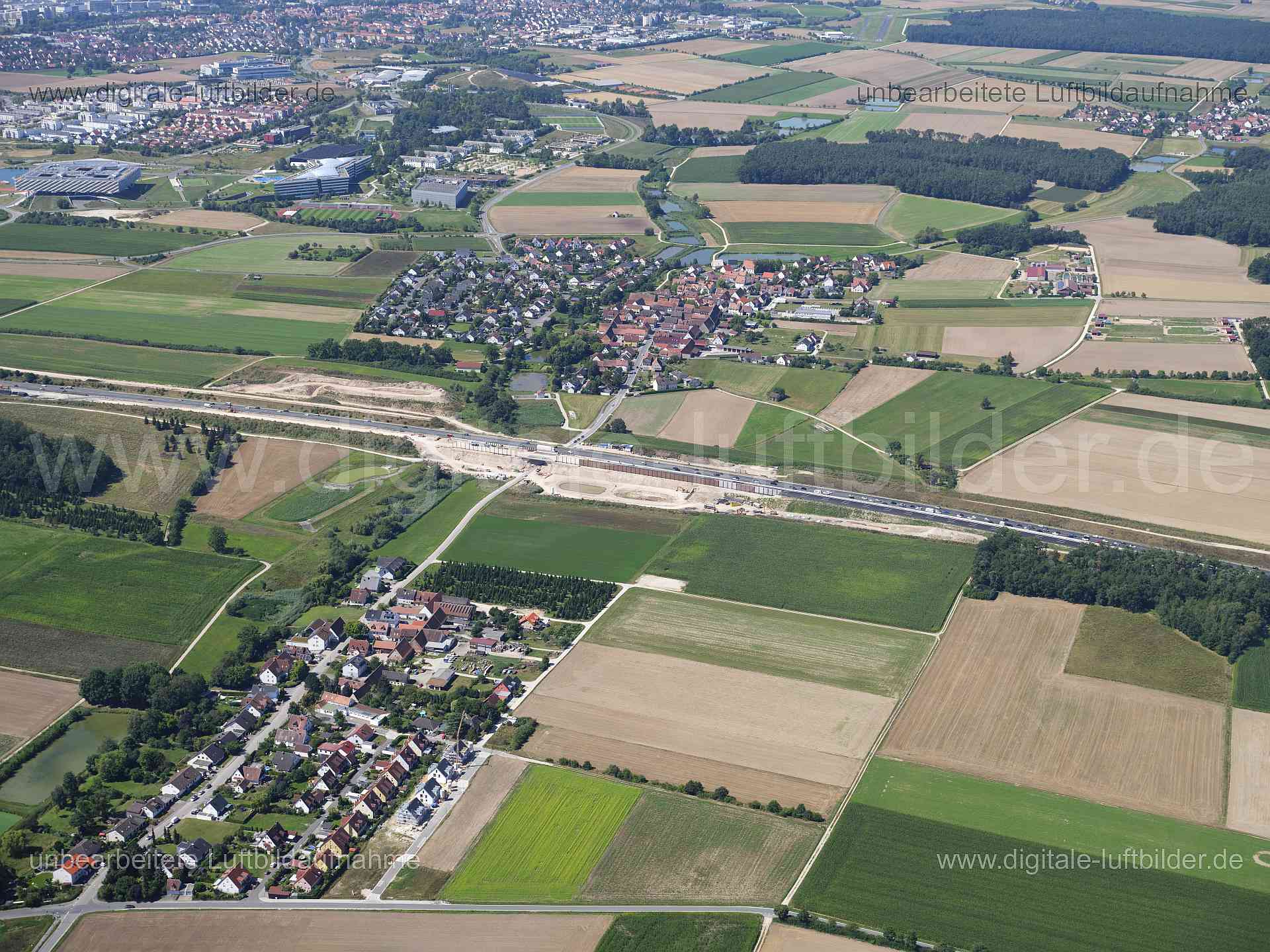 Luftaufnahme Haundorf in Erlangen | Mittelfranken, Bayern