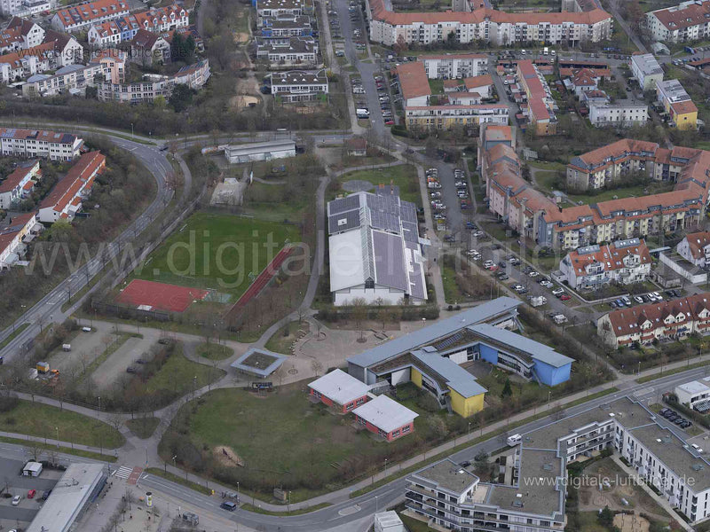 Luftaufnahme Heinrich-Kirchner-Schule in Erlangen | Mittelfranken, Bayern