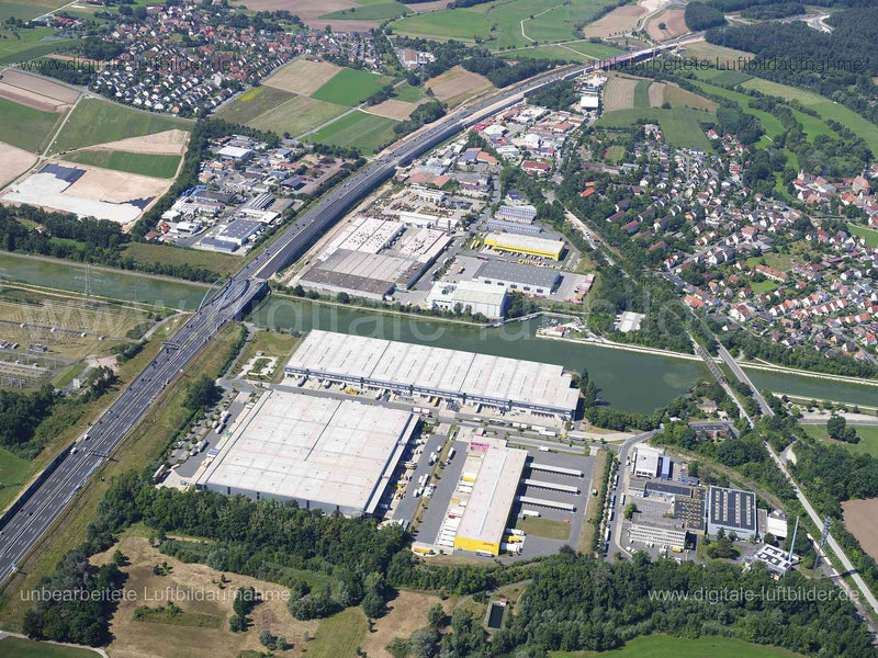 Luftaufnahme Industriepark Frauenaurach in Erlangen | Mittelfranken, Bayern