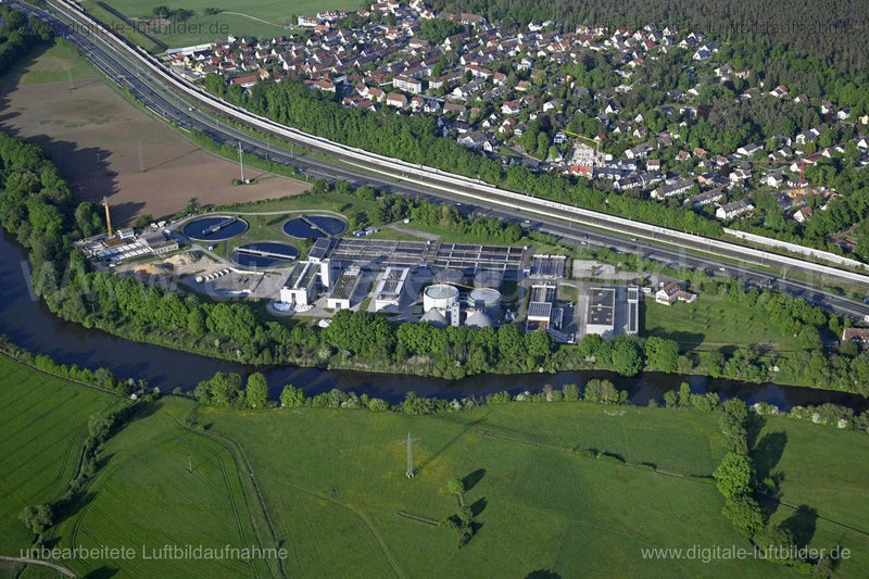 Luftaufnahme Klärwerk Erlangen in Erlangen | Mittelfranken, Bayern