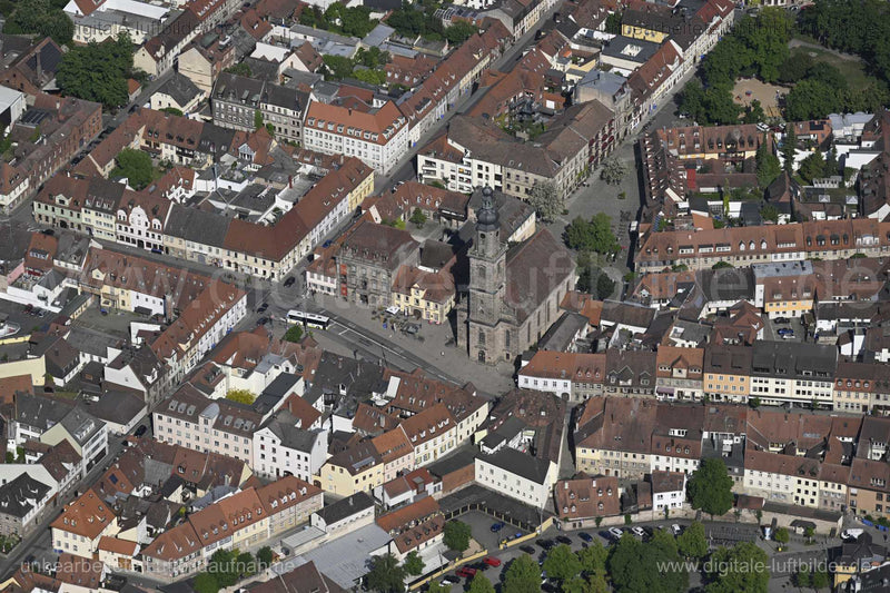 Luftaufnahme Martin-Luther-Platz, Erlangen in Erlangen | Mittelfranken, Bayern