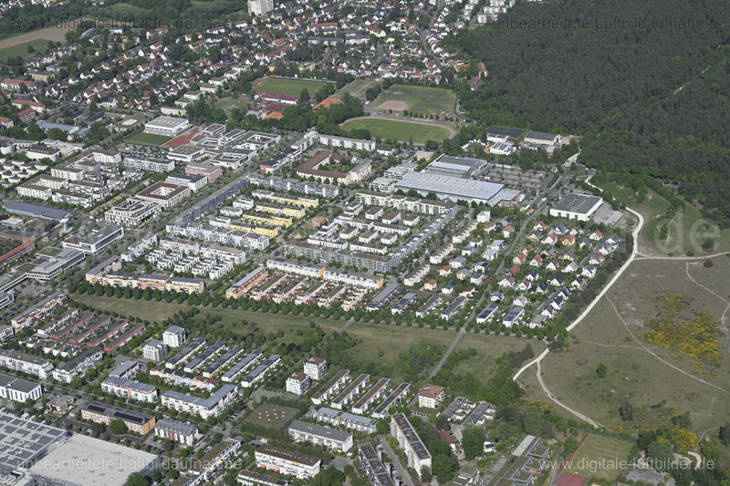 Luftaufnahme Röthelheimpark Erlangen in Erlangen | Mittelfranken, Bayern